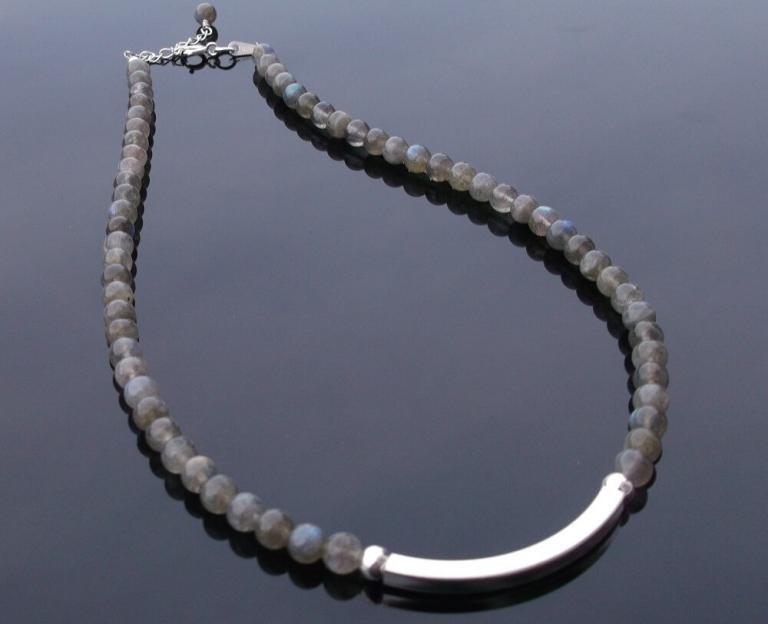 Labradorite necklace with Serling Silver