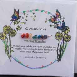 Chakra wish bracelet card