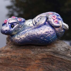 purple blue baby dragon