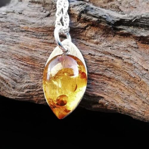 honey amber pendant