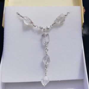 Herkimer Diamond necklace sterling silver