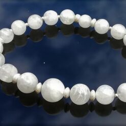 white moonstone sterling silver bracelet